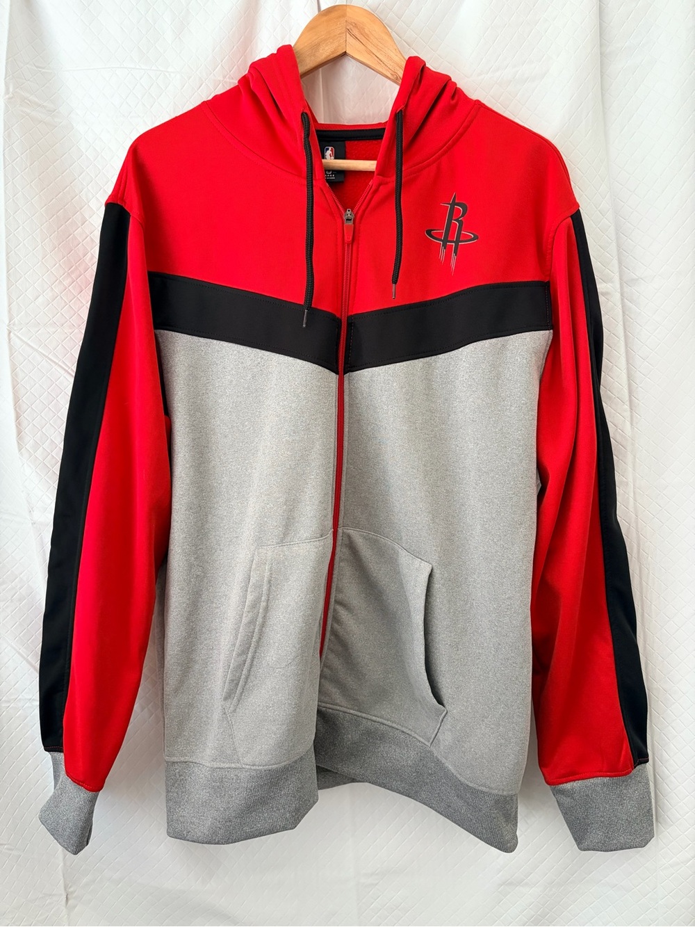 NBA Red & Black Houston Rockets Pullover Hoodie with NBA Tag